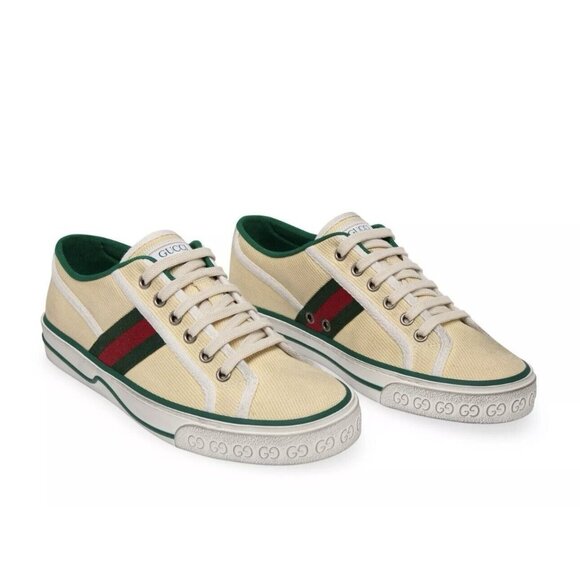 NEW Women's Gucci Tennis 1977 Sneakers Size 39.5 US 9.5 100% Authentic - Picture 1 of 9